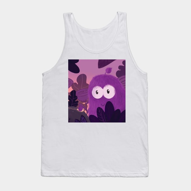 Violet Creature Tank Top by crockKoo